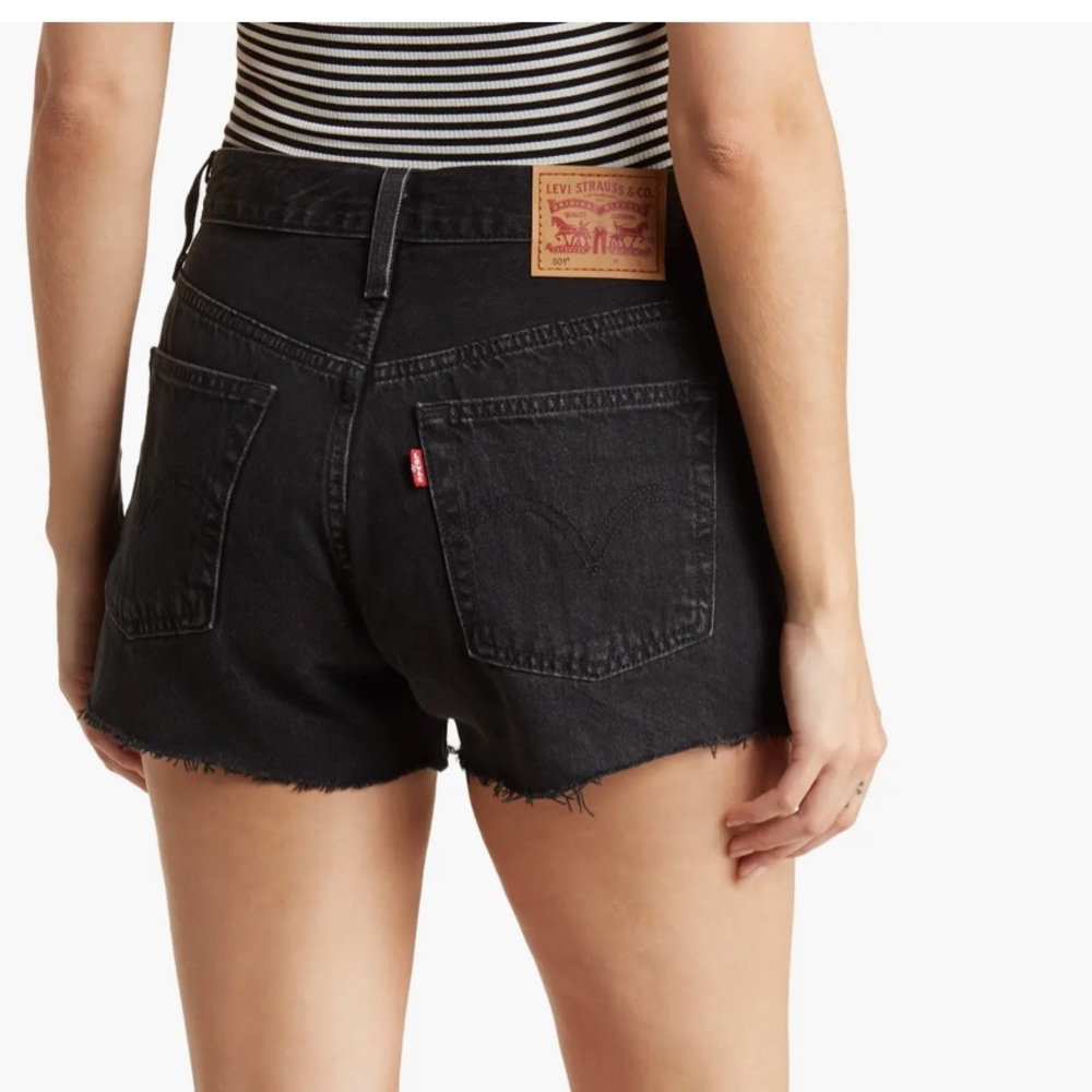 Levi's Women's 501™ Original High-Rise Jean Shorts - Lunar Black 25